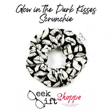 Glow in the Dark Kiss Lips Scrunchie • Cute Hair Scrunchy HS0007 • Halloween Valentine Hair Tie • 90s Fashion Style • Unique Teen Girl Gift