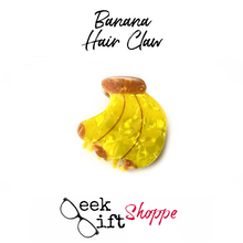 Mini Banana Hair Claw • Cute Hair Accessory • Fun Food Hair Clip • 90s Fashion Style • Gift for Her Teen Girl