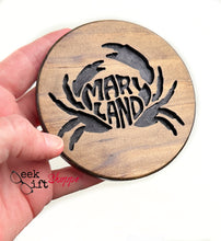 Maryland Crab Bottle Opener Coaster • Wooden Coaster • Maryland Gift • Beer Bottle Opener • Gifts for Him Dad Father • Fun Wood Unique Gift