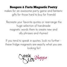 Boogers and Farts Poetry Magnets