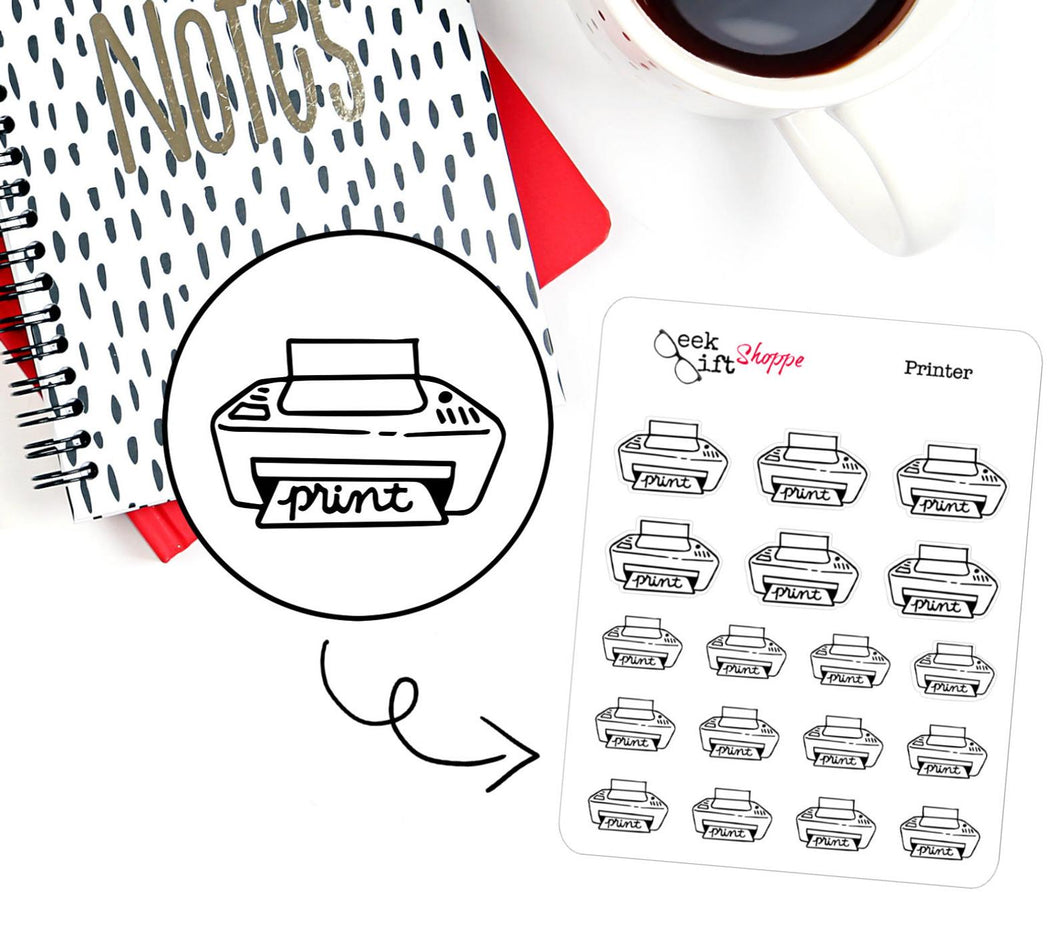 Printer Planner Sticker / F002