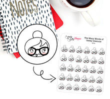 The Many Moods of Geeky Gwennie Planner Stickers / G015