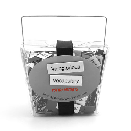 Vainglorious Vocabulary Poetry Magnets - Refrigerator Word Quote Magnets