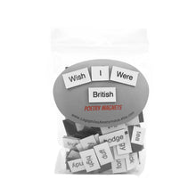 Wish I Were British Poetry Magnets / Fridge Magnet / British English Accent / Great Britain / Speak with British Accent / Teacher Gift