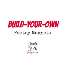 Build-Your-Own Poetry Magnets / Refrigerator Magnets / Custom Word Magnets / Classroom Library Office Dorm Decor / Educational Reading Game