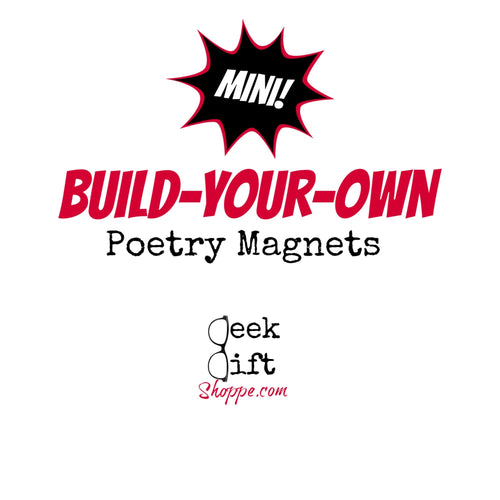 Mini Build-Your-Own Poetry Magnets / Custom Word Refrigerator Magnet / Classroom Library Office Dorm Decor / Educational Reading Game