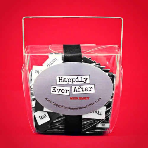 Happily Ever After Poetry Magnets • Fairy Tale Stories • Fridge Word Magnets • Writer Poet Teacher Student Gifts • Classroom Library Decor