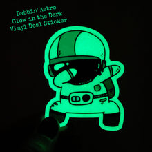 Dabbing Astronaut Glow in the Dark Sticker / GITD Vinyl Decal / Water Bottle Sticker / Car Decal / Waterproof Sticker / Cute Laptop Sticker